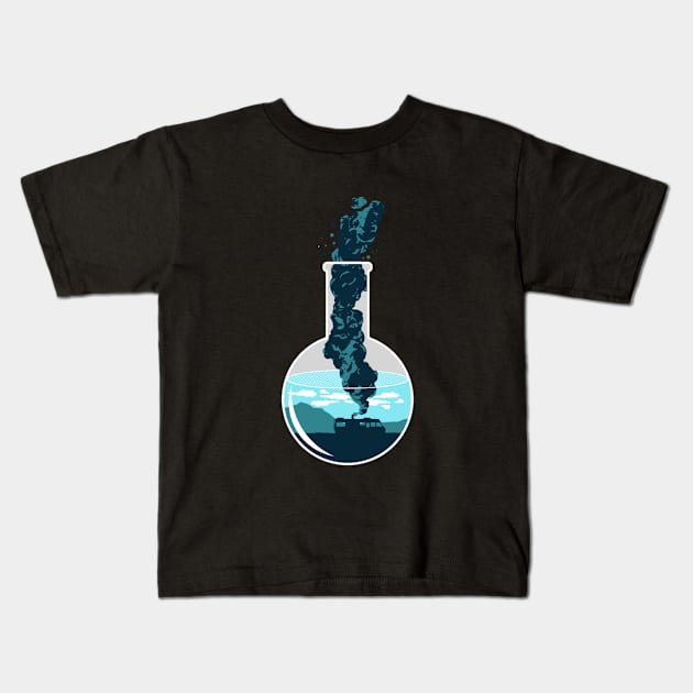 Inside a flask Kids T-Shirt by Keno